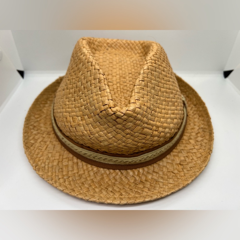 Fedora Hat by Hats of Belfry Children's Unisex Tan Woven